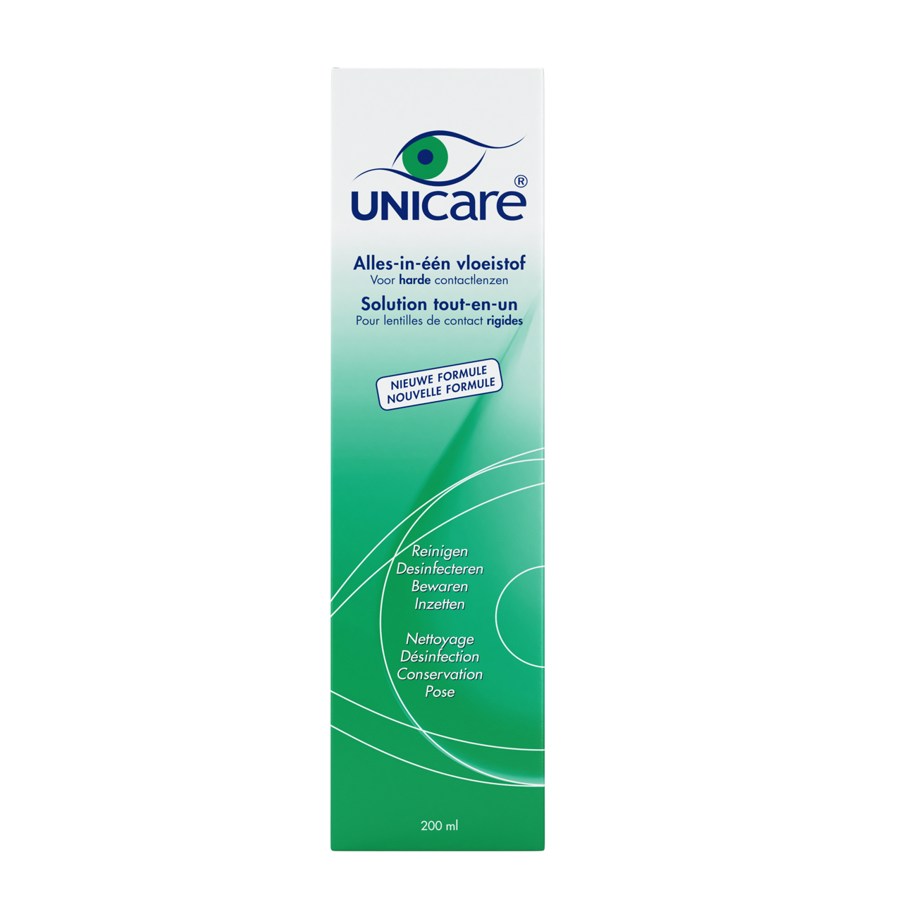 Unicare - All-in-one lens solution for hard contact lenses - 240ml