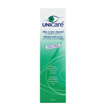 Unicare - All-in-one lens solution for hard contact lenses - 240ml