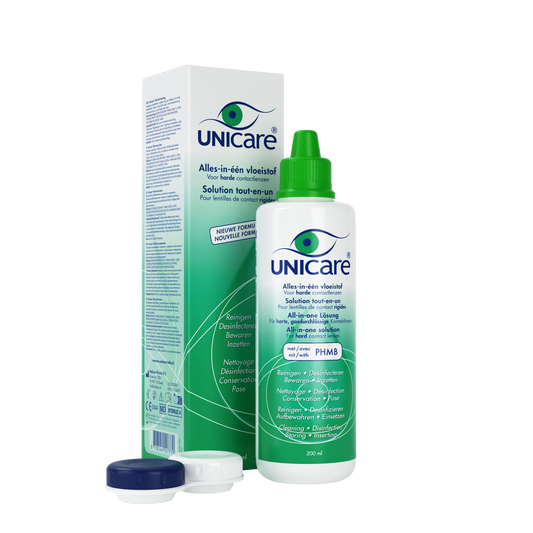 Unicare - Alles-in-een lenzenvloeistof voor harde contactlenzen - 200ml