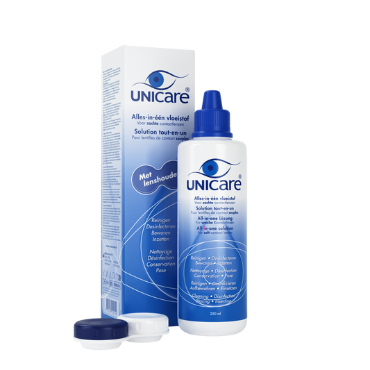 Unicare Alles-In-Eén Lenzenvloeistof Zachte Lenzen - Incl lenzendoosje